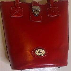 Dooney & Bourke Cherry Red Leather Tote
